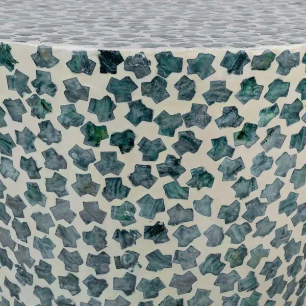 taburete Alexandra House Living Zils Koks MDF 35 x 50 x 35 cm