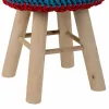 taburete Alexandra House Living Zils Bambuss Ciedra Sūklis Koks MDF 32 x 44 x 32 cm