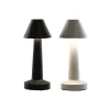 Galda lampa Home ESPRIT Balts Melns 9 x 9 x 24 cm (2 gb.)