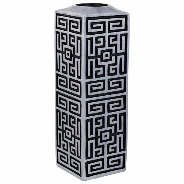 Vaza Alexandra House Living Pilka Sidabras Polirezinas 12 x 38 x 12 cm