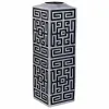 Vāze Alexandra House Living Pelēks Sudrabs Polirezīns 12 x 38 x 12 cm
