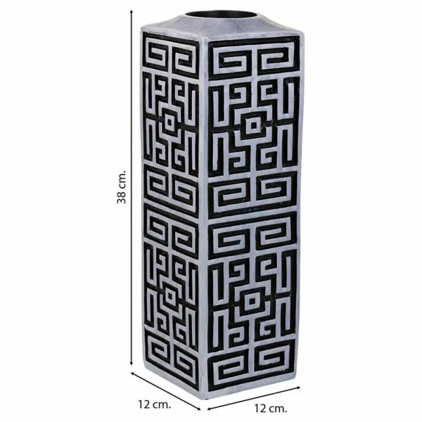 Maljakko Alexandra House Living Harmaa Hopea Polyresiini 12 x 38 x 12 cm
