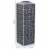 Vaza Alexandra House Living Pilka Sidabras Polirezinas 12 x 38 x 12 cm