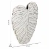 Vase Alexandra House Living White Polyresin 7 x 31 x 25 cm