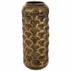 Vase Alexandra House Living Gold Iron 23 x 57 x 23 cm