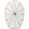 Vase Alexandra House Living White Polyresin 8 x 39 x 27 cm