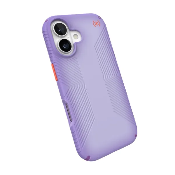 Speck Presidio Lux Grip MagSafe - iPhone 17 Case (Purple Fade/Magic Purple/New Poppy)