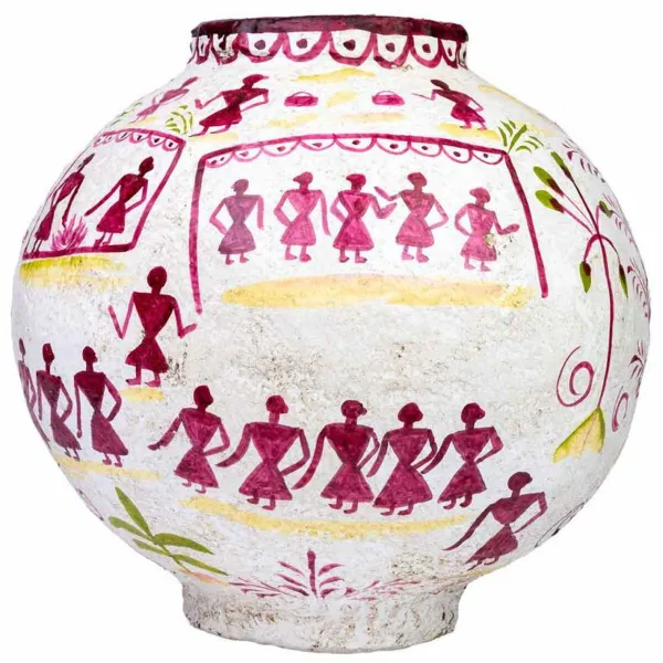 Vāze Alexandra House Living Mango koks 37 x 40 x 37 cm