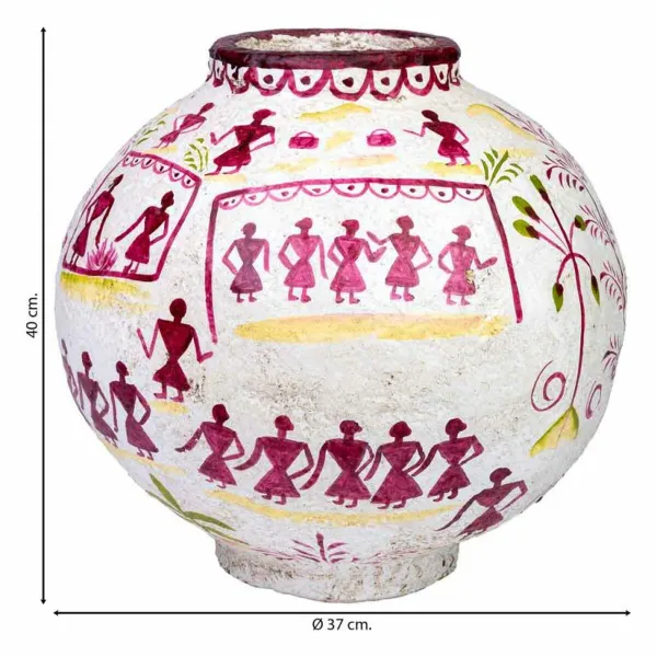 Vāze Alexandra House Living Mango koks 37 x 40 x 37 cm