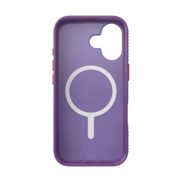 Speck Presidio Lux Grip MagSafe - iPhone 17 Case (Purple Fade/Magic Purple/New Poppy)