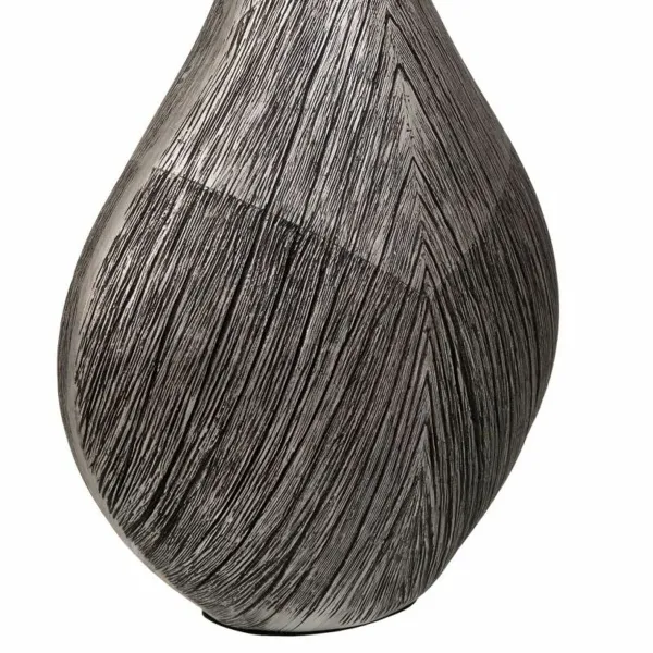 Vāze Alexandra House Living Pelēks Sudrabs Polirezīns 13 x 48 x 23 cm