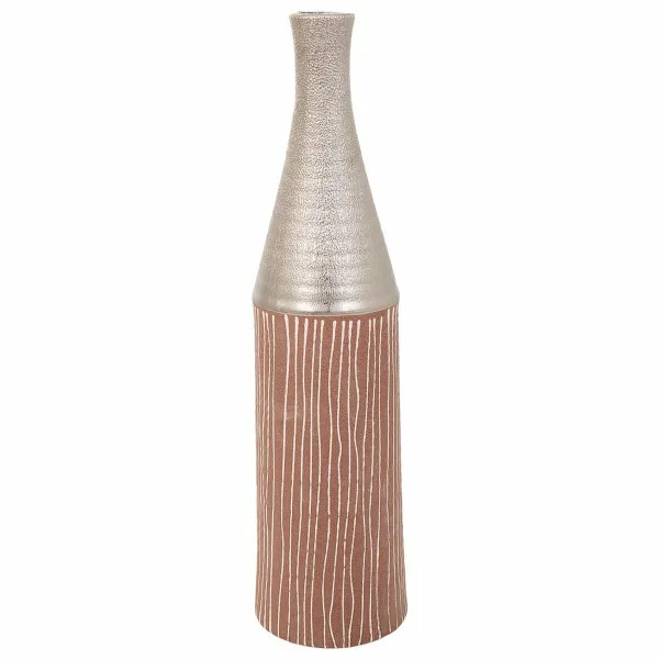 Vaza Alexandra House Living Sidabras Keramikinis 13 x 53 x 13 cm