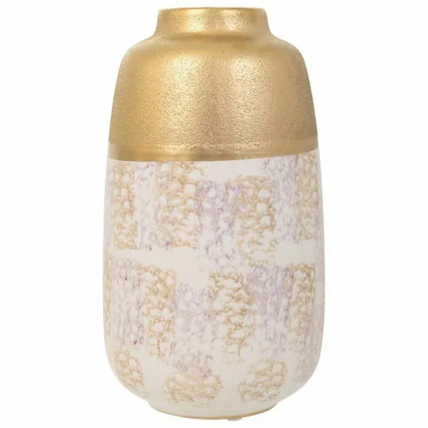 Vase Alexandra House Living Gold Ceramic 15 x 28 x 15 cm