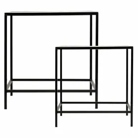 Gėlių vazonų stovas Alexandra House Living Juoda Geležis Plytelė 37 x 51 x 50 cm 2 Dalys