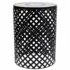 Flower Pot Stand Alexandra House Living Black Iron Tile 38 x 50 x 38 cm 2 Pieces