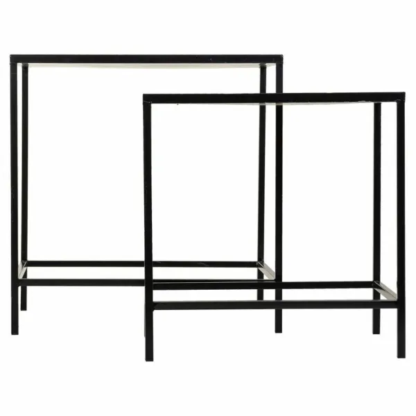Puķu Poda Statīvs Alexandra House Living Melns Dzelzs Flīze 37 x 51 x 50 cm 2 Daudzums
