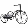 Flower Pot Stand Alexandra House Living Black Iron Tile Bicycle 23 x 36 x 53 cm