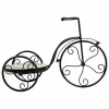 Gėlių vazonų stovas Alexandra House Living Juoda Geležis Plytelė Dviratis 23 x 36 x 53 cm