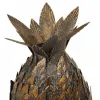 Candlestick Alexandra House Living Golden Iron 18 x 28 x 18 cm Pineapple