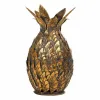 Candlestick Alexandra House Living Golden Iron 15 x 26 x 15 cm Pineapple