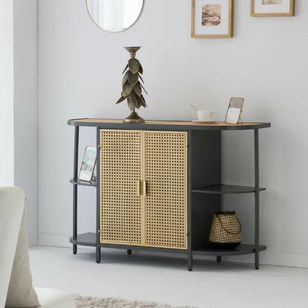 Kynttilänjalka Alexandra House Living Kullattu Rauta 19 x 43 x 19 cm Levyt