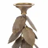 Подсвечник Alexandra House Living Позолоченный Железо 19 x 43 x 19 cm Листья