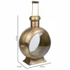 Žvakidė Alexandra House Living Auksinis Metalinis stiklas Geležis 21 x 47 x 33 cm
