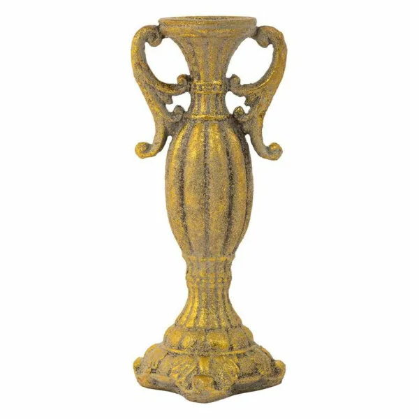 Candlestick Alexandra House Living Golden Resin 14 x 33 x 14 cm