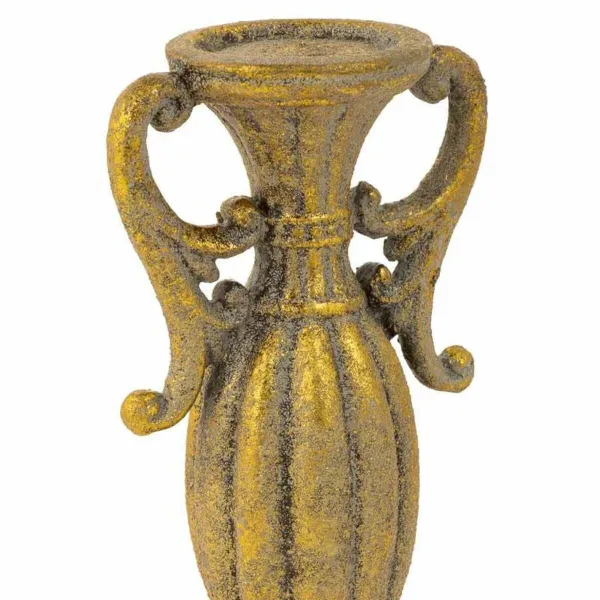 Candlestick Alexandra House Living Golden Resin 14 x 33 x 14 cm