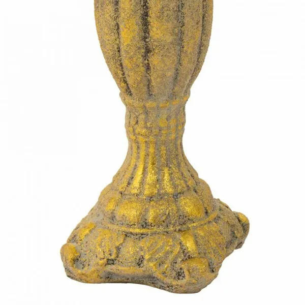 Подсвечник Alexandra House Living Позолоченный Смола 14 x 33 x 14 cm