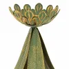 Подсвечник Alexandra House Living Позолоченный Железо 21 x 31 x 21 cm Перья