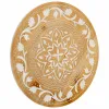 Sienų dekoracija Alexandra House Living Ruda Eglės mediena Medžio MDF 40 x 40 cm