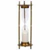 Hourglass Alexandra House Living Brown Aluminium 10 x 30 x 10 cm