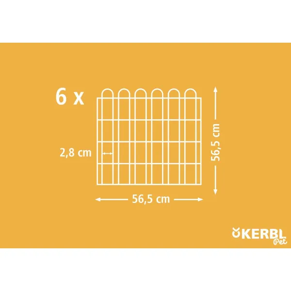 Būris Kerbl Metāls Pelēks Grauzēji Heksagonāls