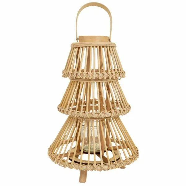 Фонарь Alexandra House Living Dabisks Bambuss 29 x 42 x 29 cm