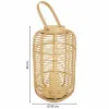 Lantern Alexandra House Living Natural Bamboo Rattan 29 x 48 x 29 cm