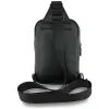 BMW Carbon Pocket & Metal Logo - Crossbody Phone Bag (Black)