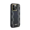 DKNY Leather Checkered Mono Pattern MagSafe - Case for iPhone 14 Pro Max (Black)