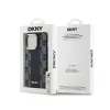 DKNY Leather Checkered Mono Pattern MagSafe - Case for iPhone 14 Pro Max (Black)