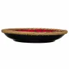 Galda rotājums Alexandra House Living Melns Sarkans Sudrabains Keramika 32 x 6 x 32 cm