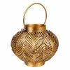 Candleholder Alexandra House Living Golden Iron 34 x 27 x 34 cm