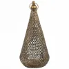 Candleholder Alexandra House Living Gold Glass Iron 19 x 43 x 19 cm