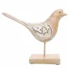 Decorative Figure Alexandra House Living White Natural Bird 26 x 12 x 30 cm