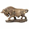 Decorative Figure Alexandra House Living Golden Bull 18 x 30 x 53 cm