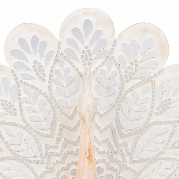 Decorative Figure Alexandra House Living Natural Peacock 53 x 12 x 46 cm