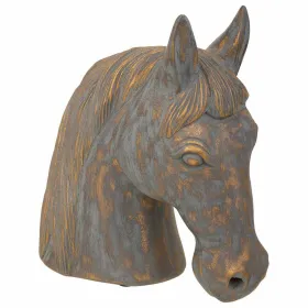 Декоративная фигура Alexandra House Living Серый Позолоченный Лошадь 15 x 31 x 31 cm