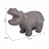 Decorative Figure Alexandra House Living Grey Hippopotamus 26 x 40 x 35 cm