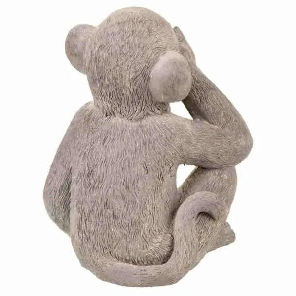 Decorative Figure Alexandra House Living Grey Monkey 26 x 40 x 34 cm