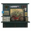 Sieninė kabykla Alexandra House Living Metalinis Medžio MDF Dviratis 11 x 37 x 42 cm Parduotuvė