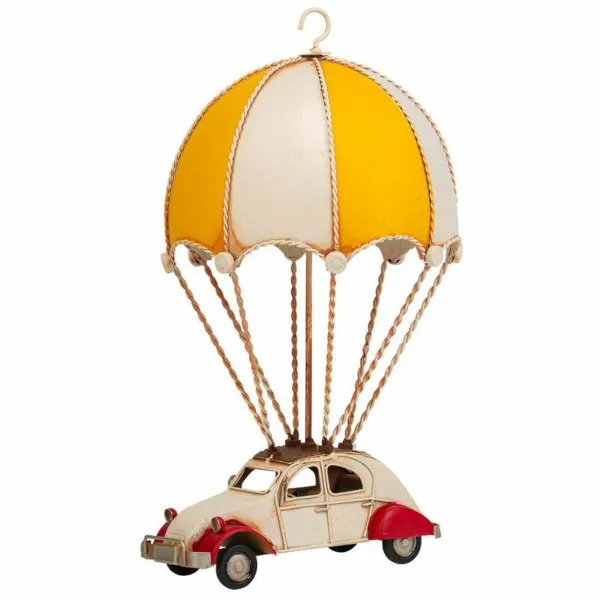Decorative Figure Alexandra House Living Yellow Balloon Car Parachute 17 x 31 x 18 cm